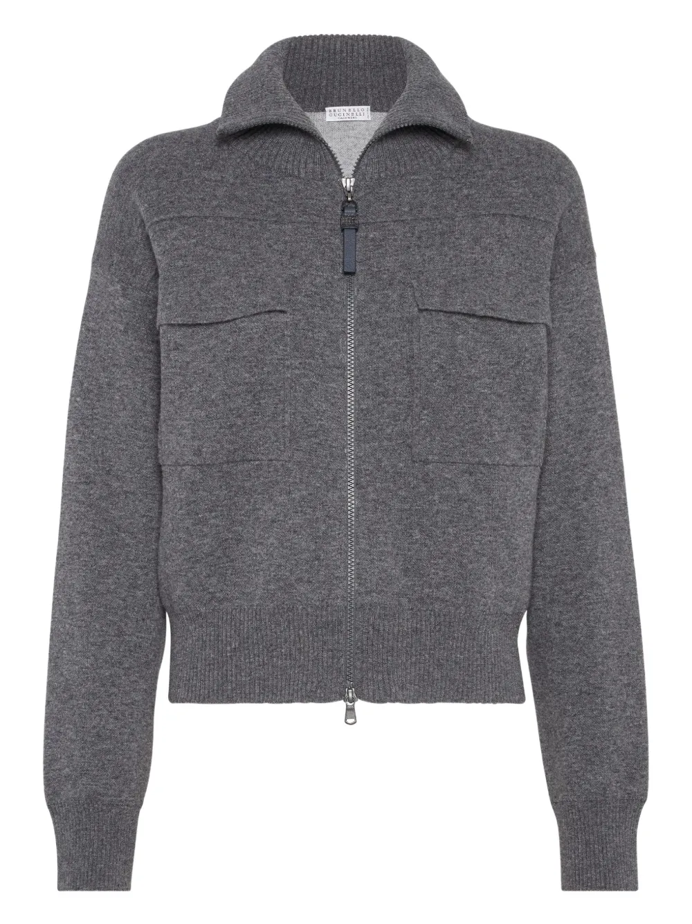 Brunello Cucinelli Dubbelgebreid vest Grijs