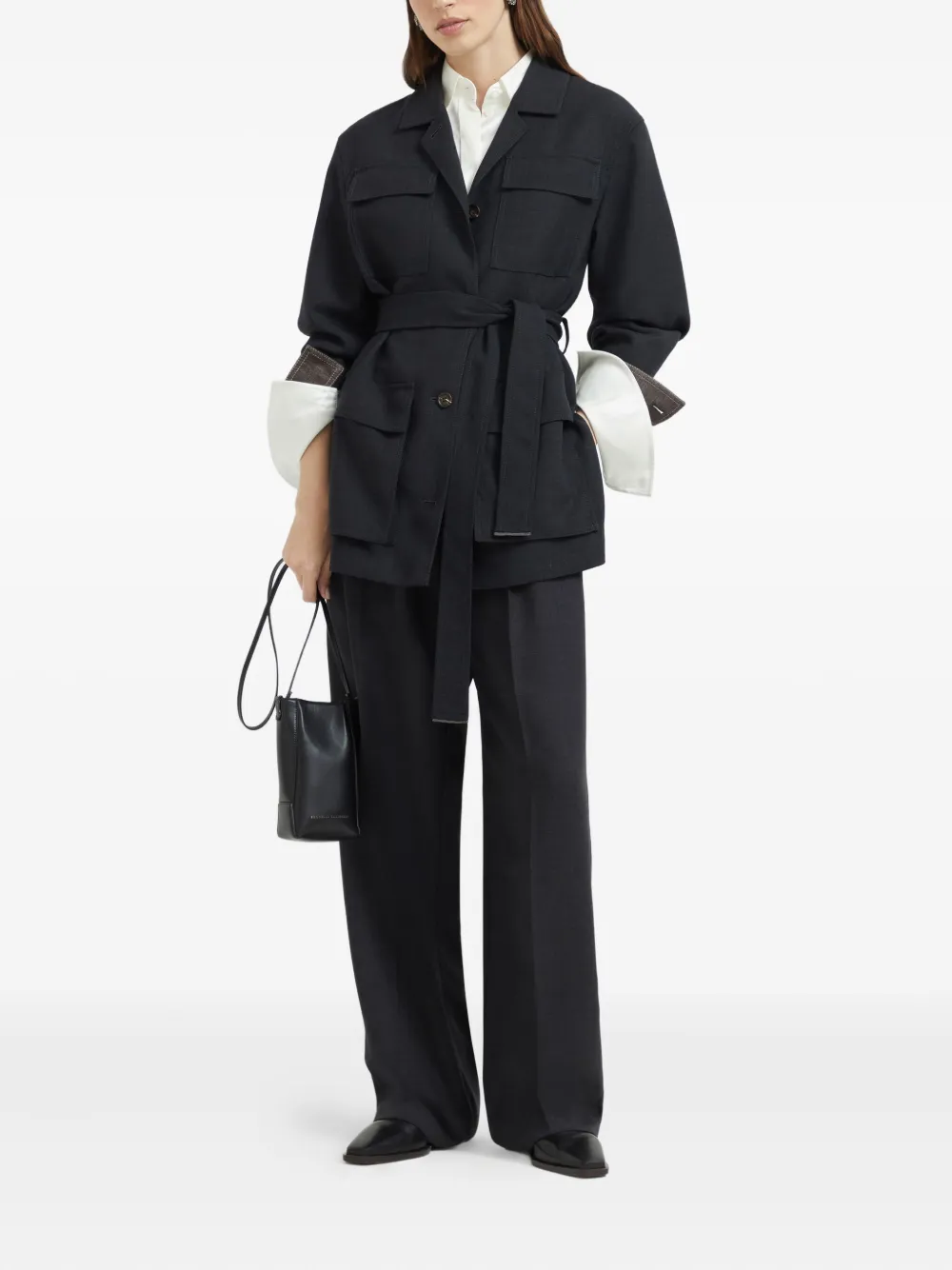 Brunello Cucinelli Fluid twill blazer | Blazers | Image 2
