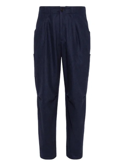 Brunello Cucinelli pleated tapered trousers