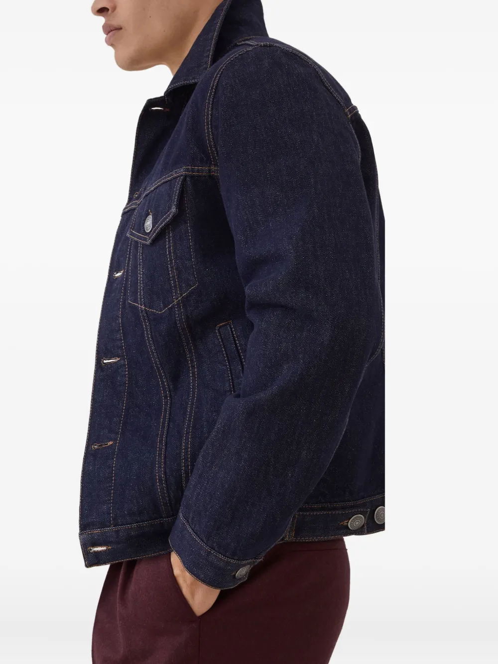 Brunello Cucinelli Denim jack Blauw