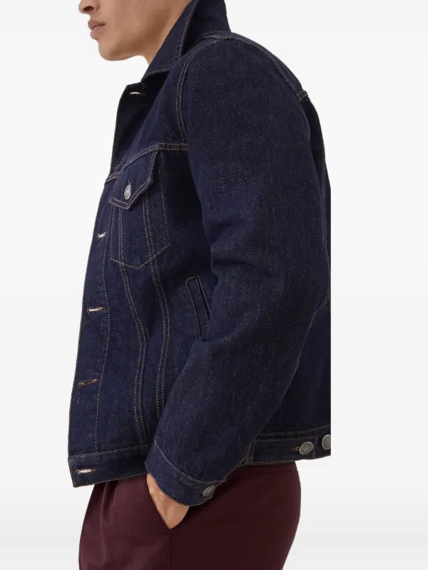 BRUNELLO CUCINELLI デニムジャケットブラック　【サイズ】46 Brunello Cucinelli デニムジャケット | ブルー | FARFETCH JP
