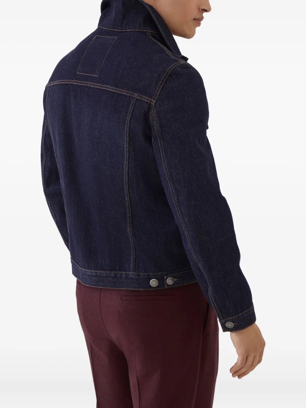 Brunello Cucinelli Denim jack Blauw