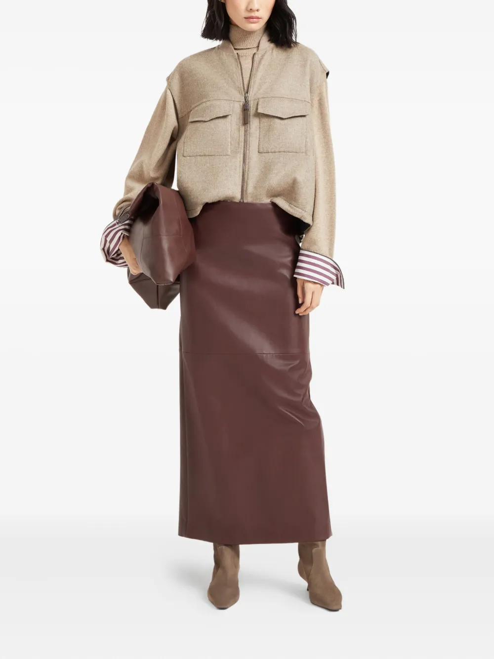 Brunello Cucinelli mélange-effect gilet | Waistcoats & Gilets | Image 2