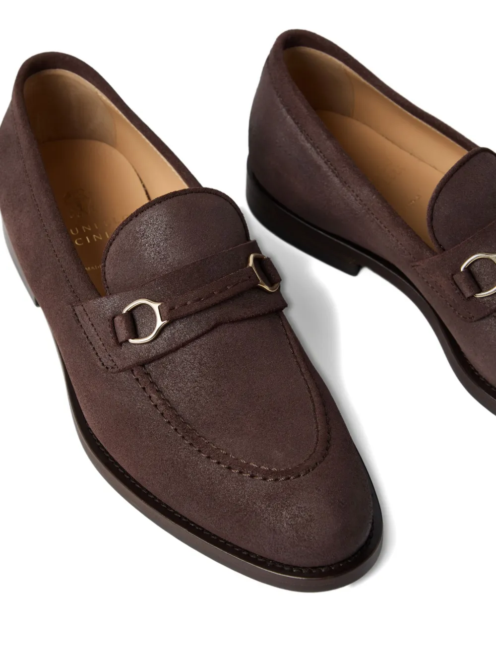 Brunello Cucinelli horsebit-detail loafers Brown