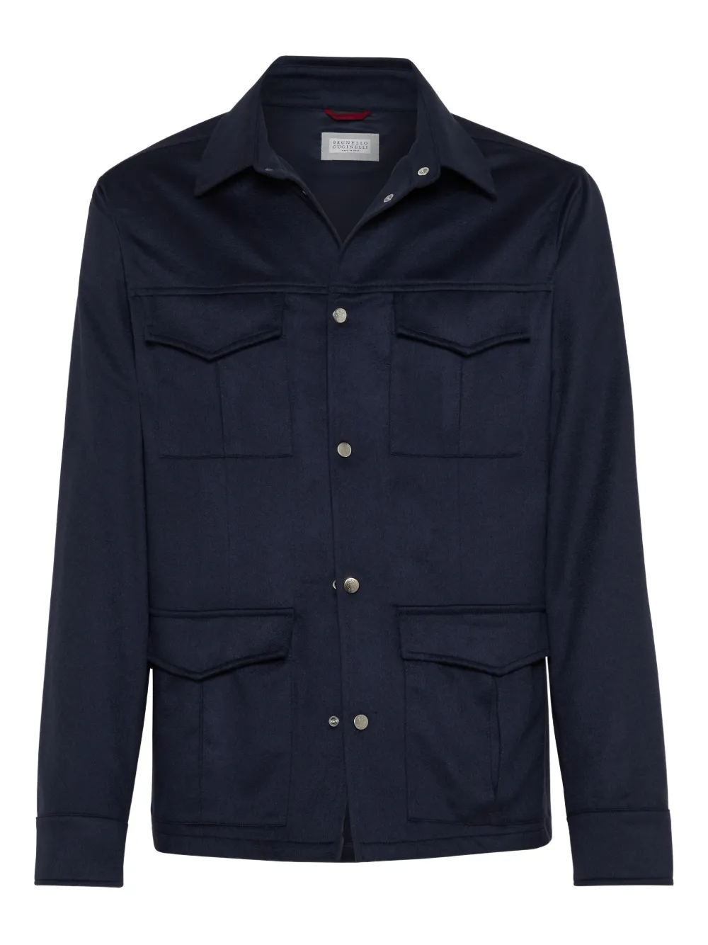 Brunello Cucinelli Kasjmier shirtjack Blauw