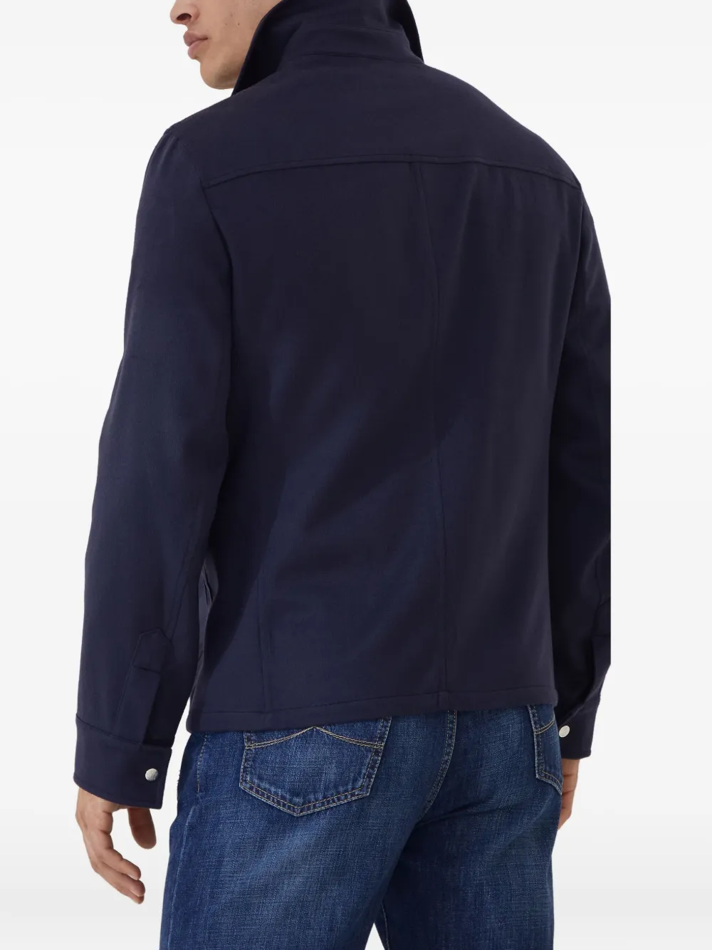 Brunello Cucinelli Kasjmier shirtjack Blauw