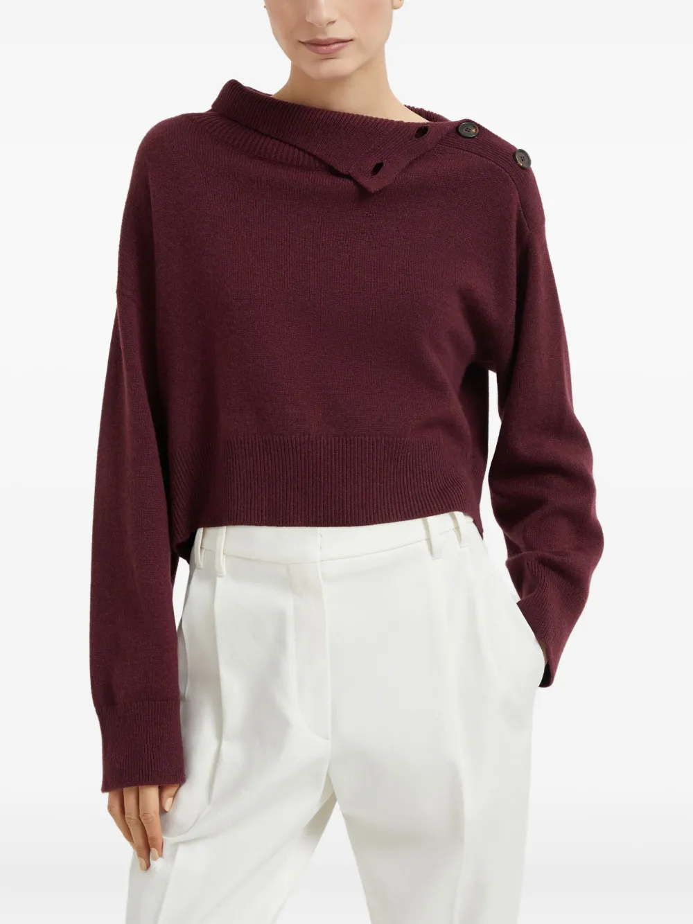 Brunello Cucinelli Kasjmier trui Rood