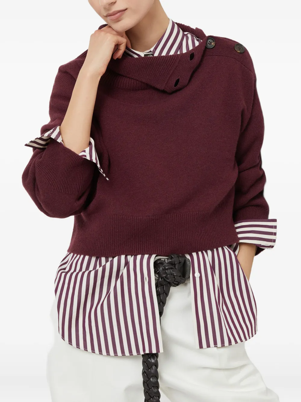 Brunello Cucinelli Kasjmier trui Rood