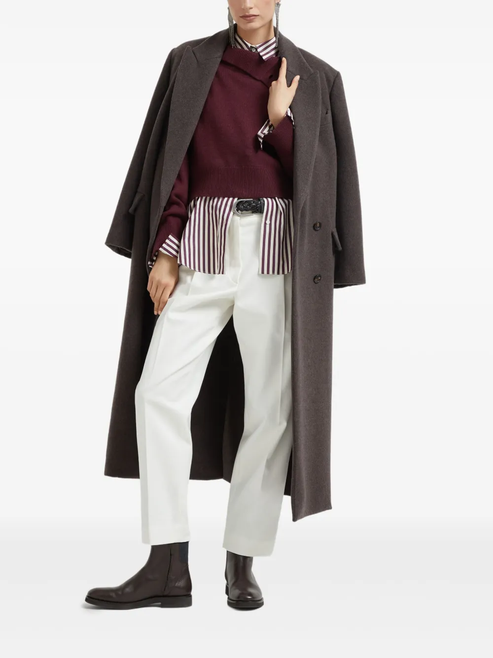 Brunello Cucinelli Kasjmier trui Rood