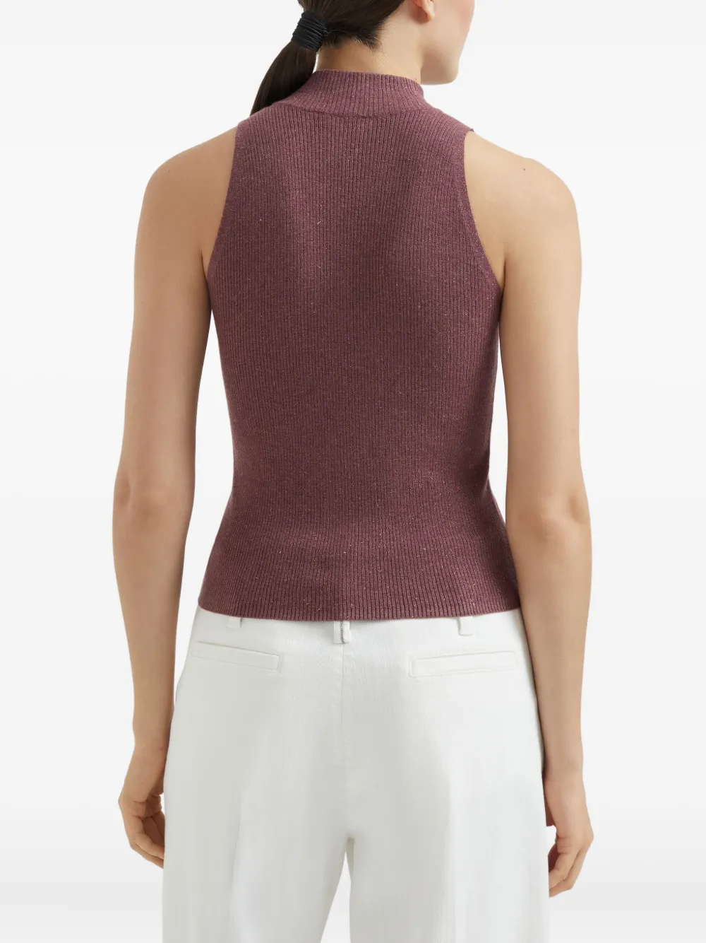 Brunello Cucinelli Gebreide top Rood