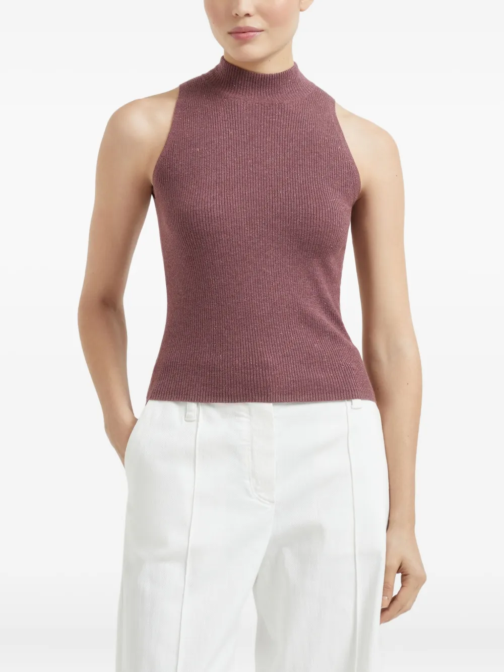 Brunello Cucinelli Gebreide top Rood