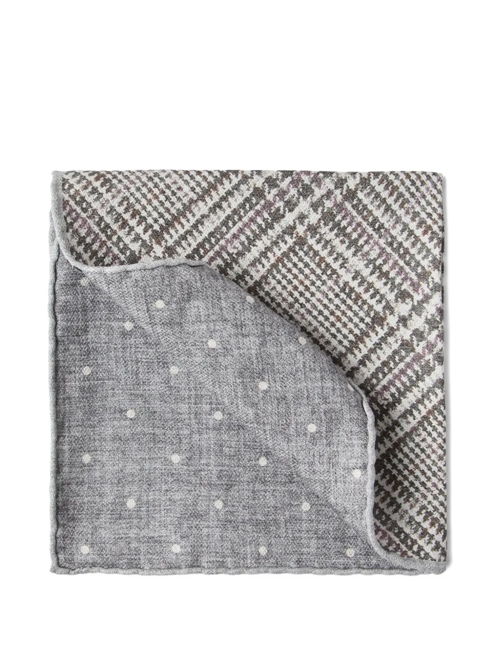 Brunello Cucinelli シルク ポケットチーフ | グレー | Image 1