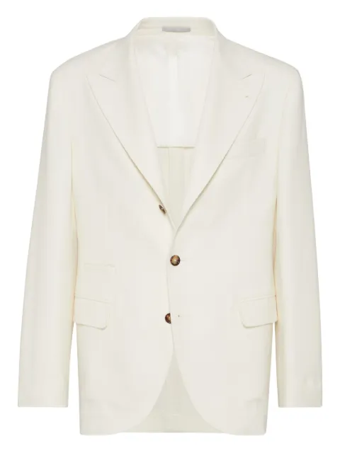 Brunello Cucinelli blazer en laine mélangée