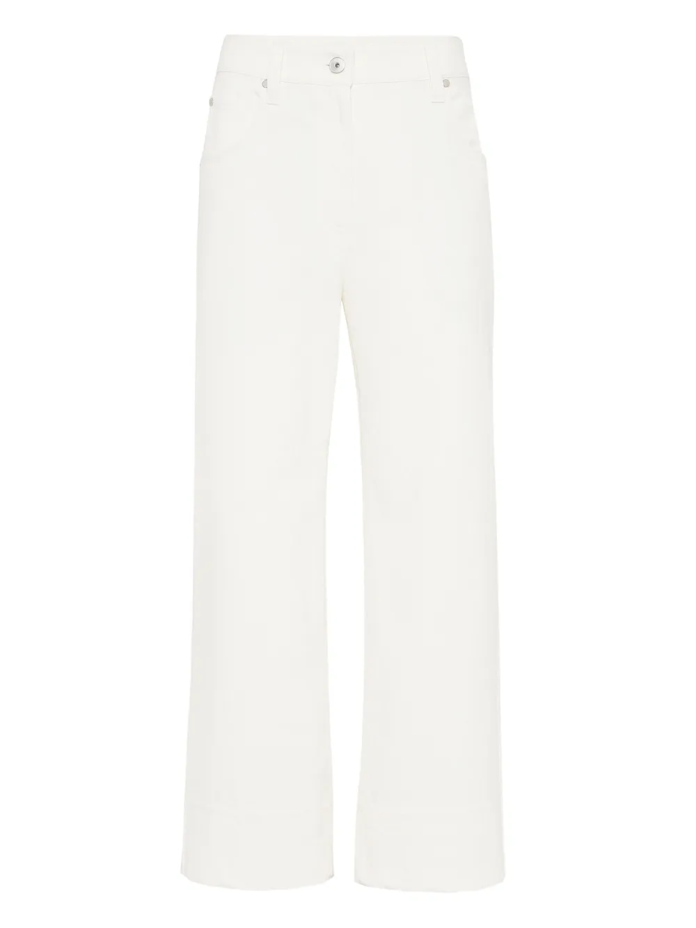 Brunello Cucinelli cotton trousers Wit