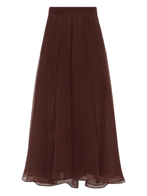 Brunello Cucinelli silk maxi skirt