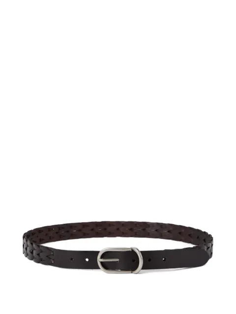 Brunello Cucinelli braided leather belt 