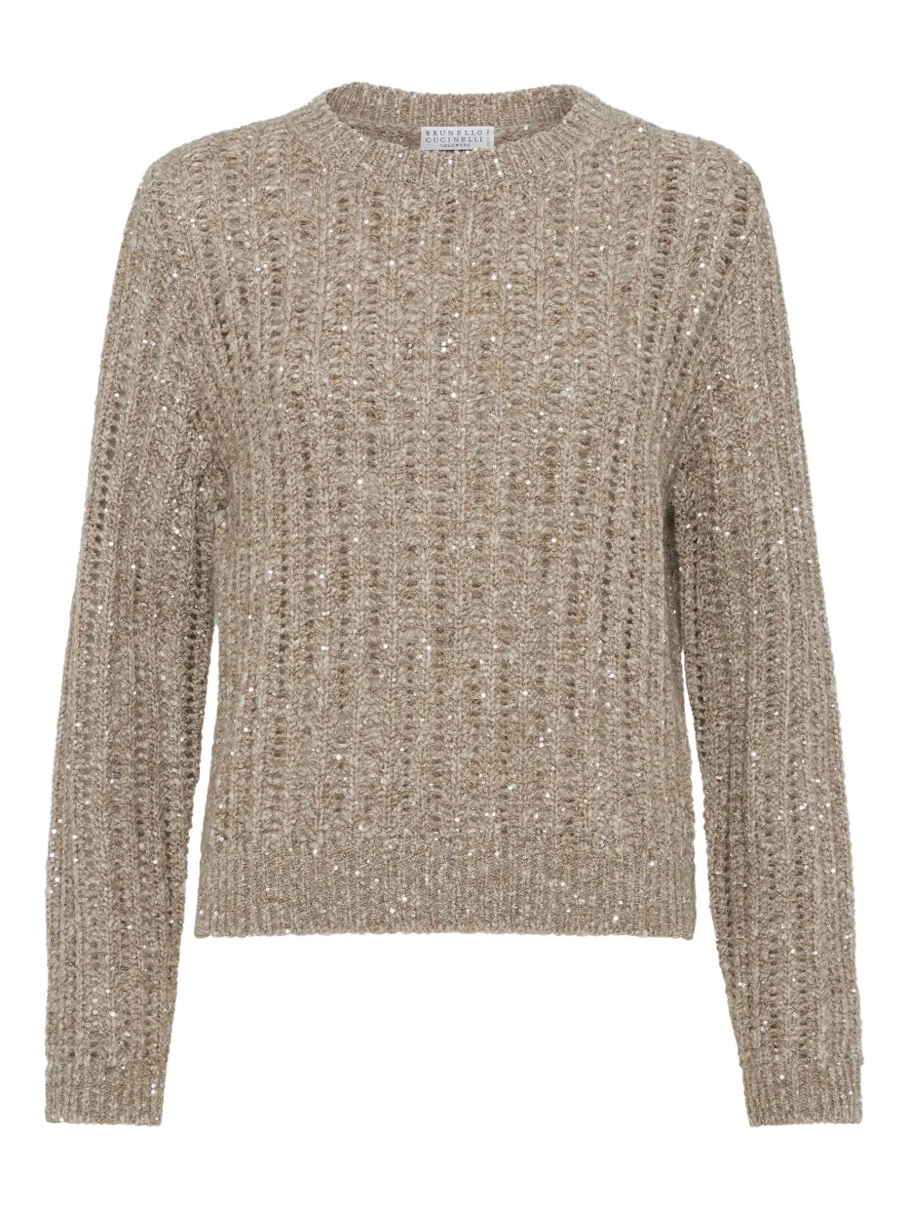 Brunello Cucinelli sequin-embellished sweater | Neutrals | Image 1