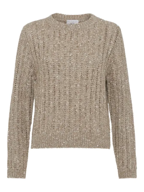 Brunello Cucinelli sequin-embellished sweater