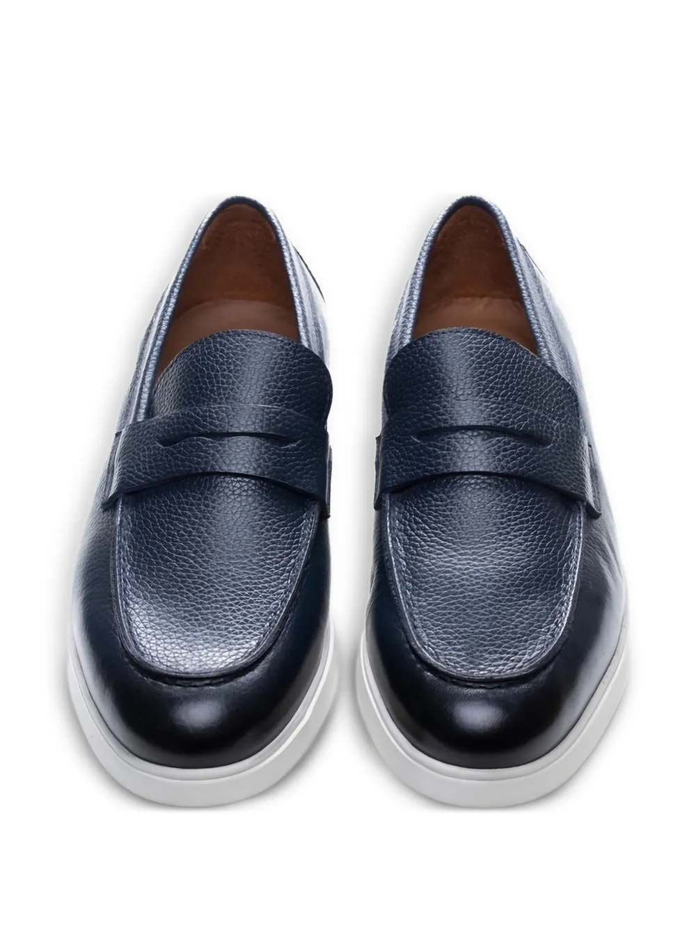 Poche Paris rubber-sole penny loafers Blue