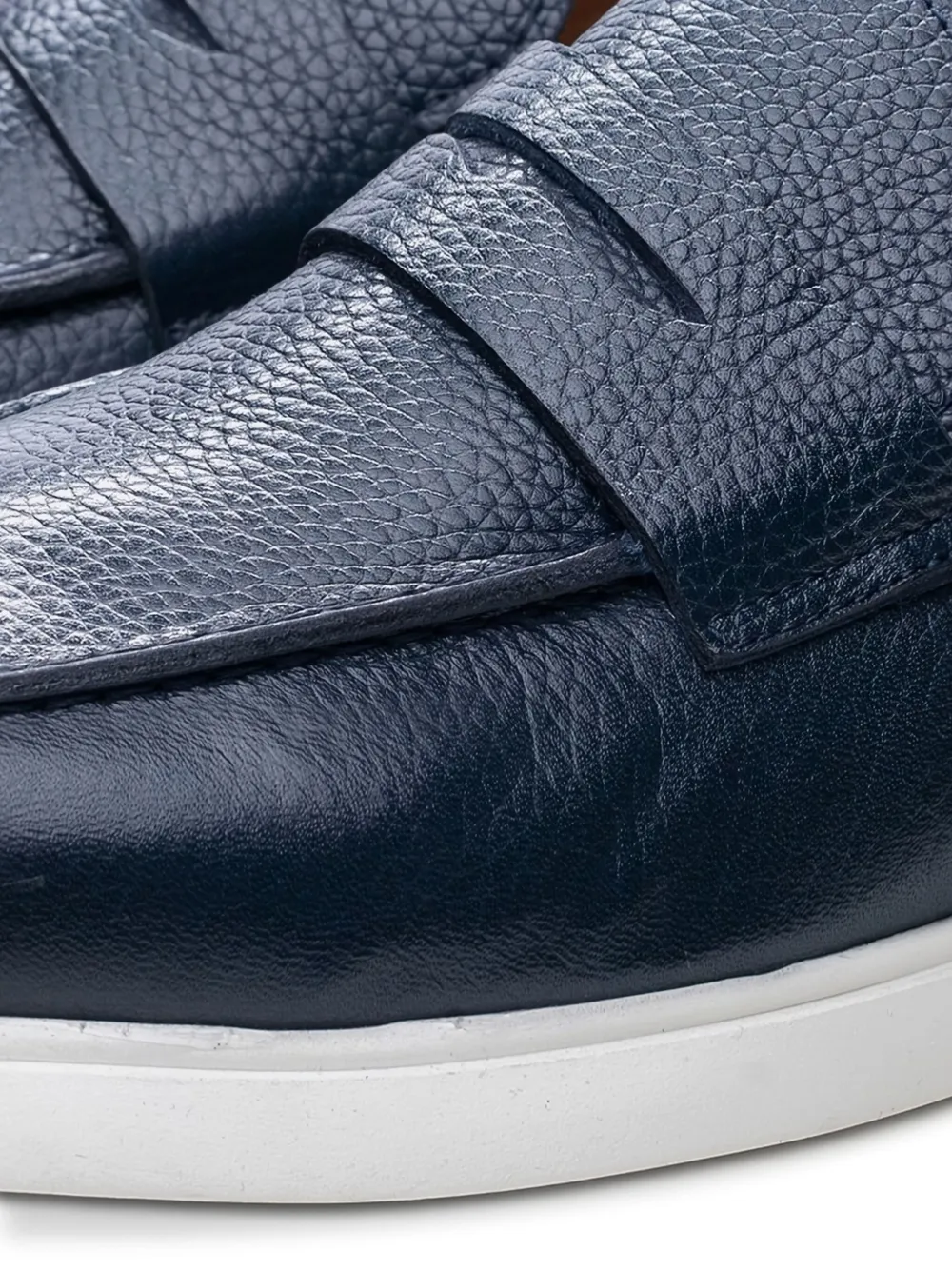 Poche Paris rubber-sole penny loafers Blue