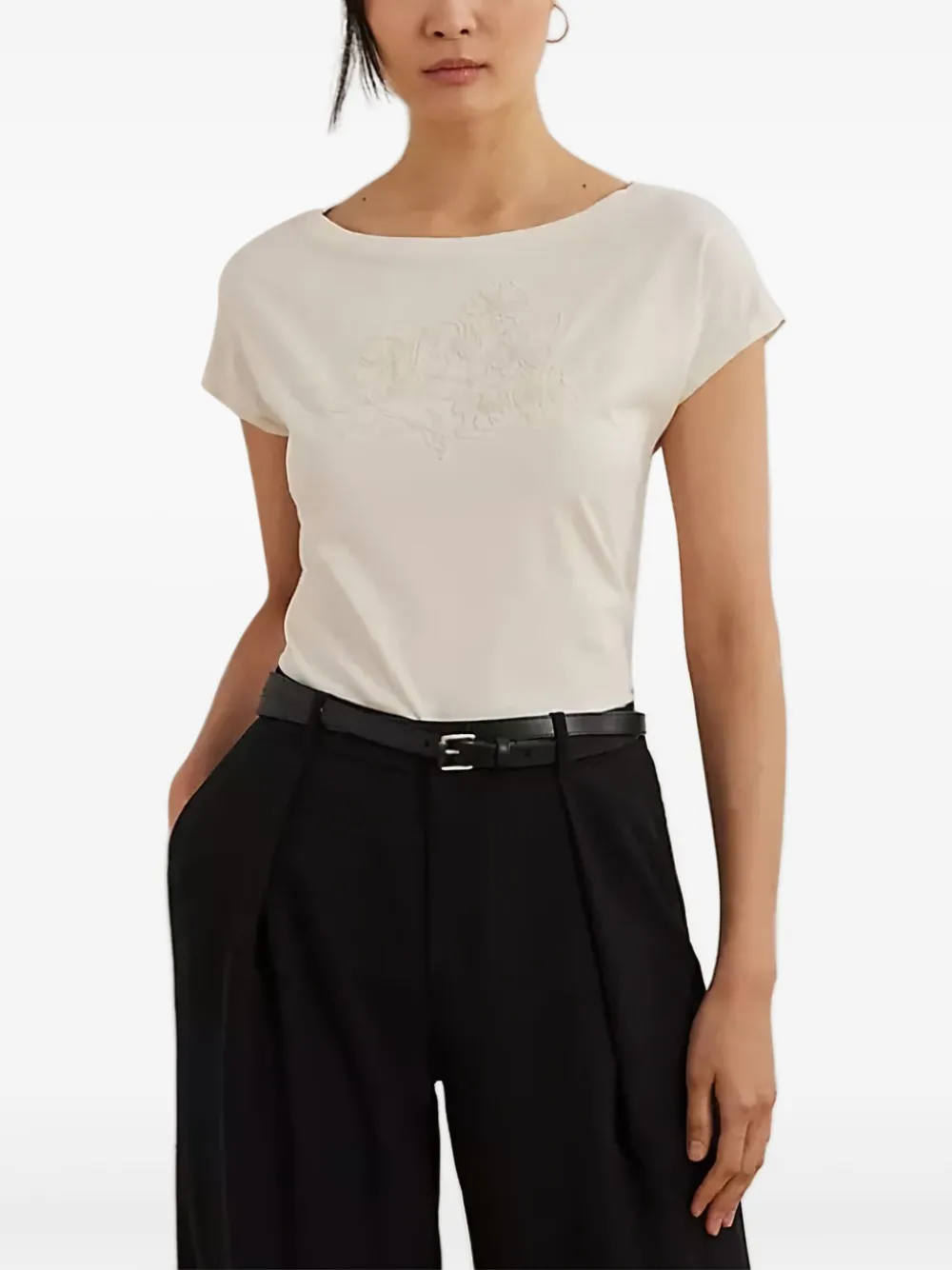 Ralph Lauren Embroidered Cotton T-shirt