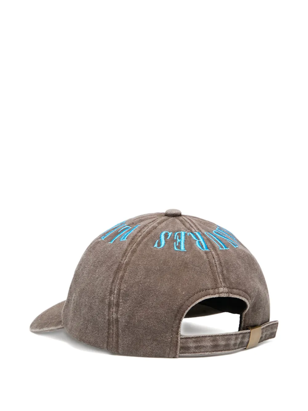 Pleasures Onyx Crown Washed Cotton Twill Baseball Cap In Brown