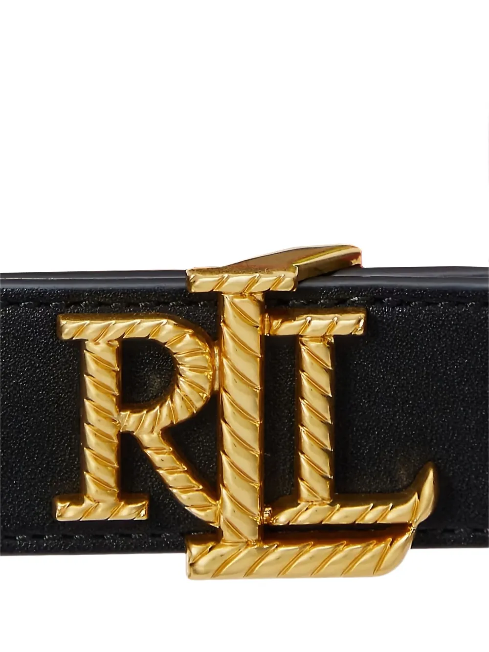 Lauren Ralph Lauren Riem met logoplakkaat - Zwart