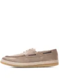 Poche Paris suede boat shoes - Neutrals