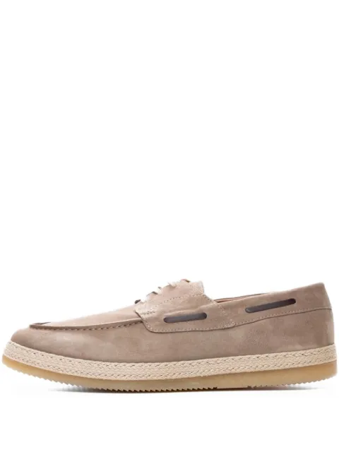 Poche Paris zapatos top sider de gamuza