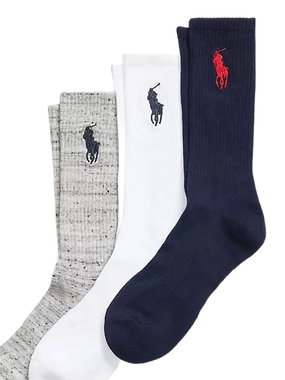 Polo Ralph Lauren logo-embroidered crew socks (pack of three) | Image 2