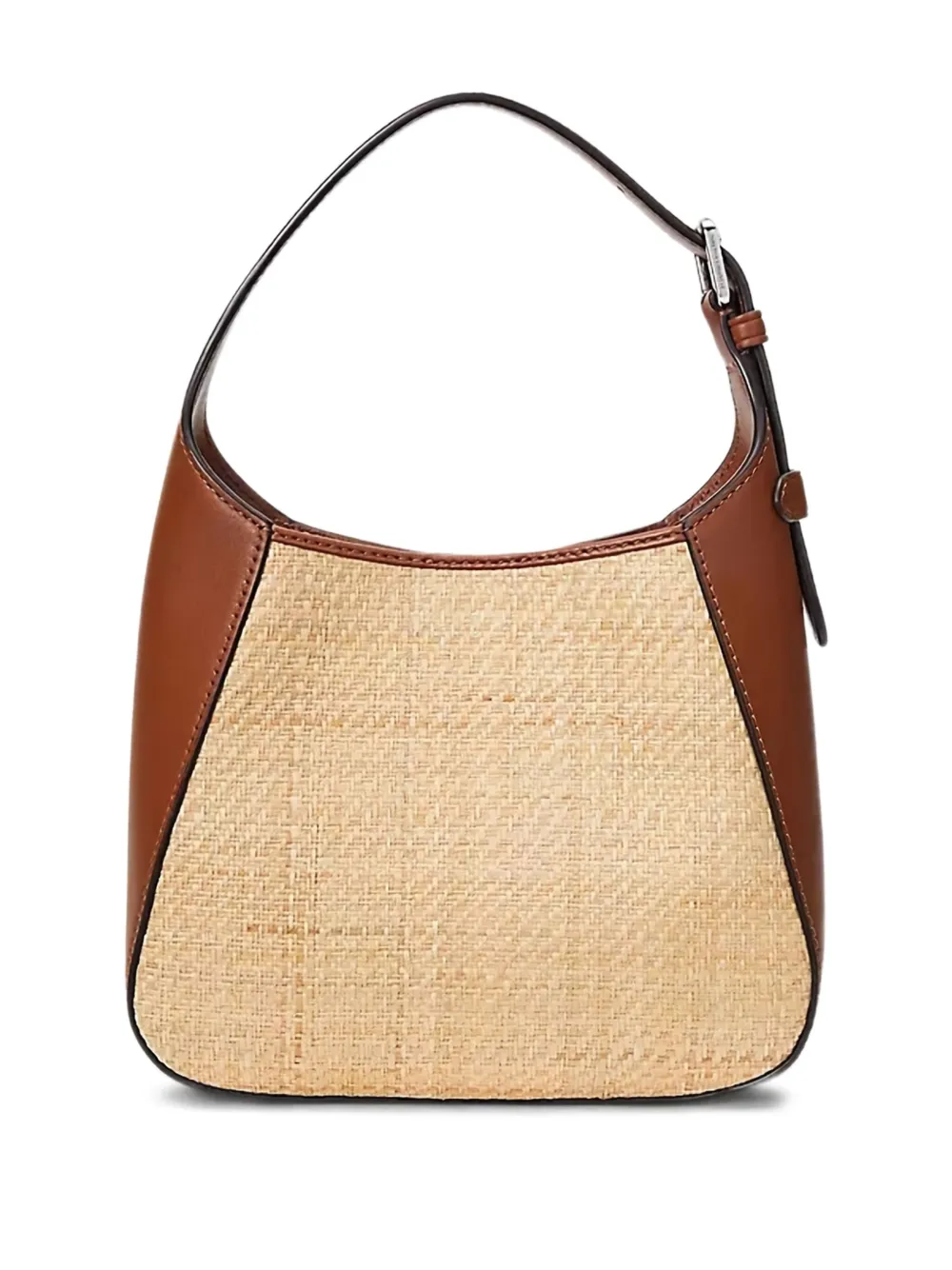 Lauren Ralph Lauren Tanner schoudertas met geweven vlak - Beige