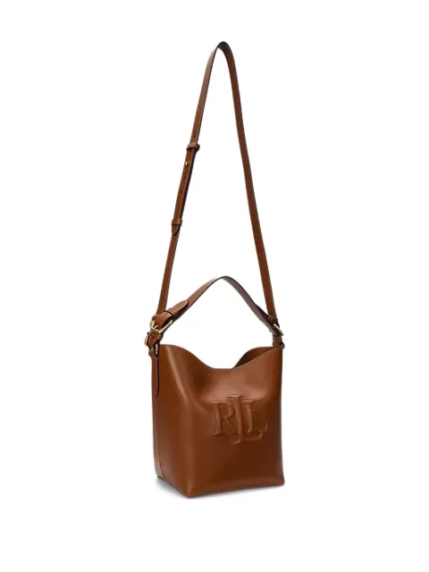 Lauren Ralph Lauren Witley logo-embossed leather bucket bag