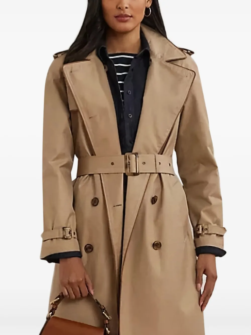 Lauren Ralph Lauren Trenchcoat met ceintuur Beige