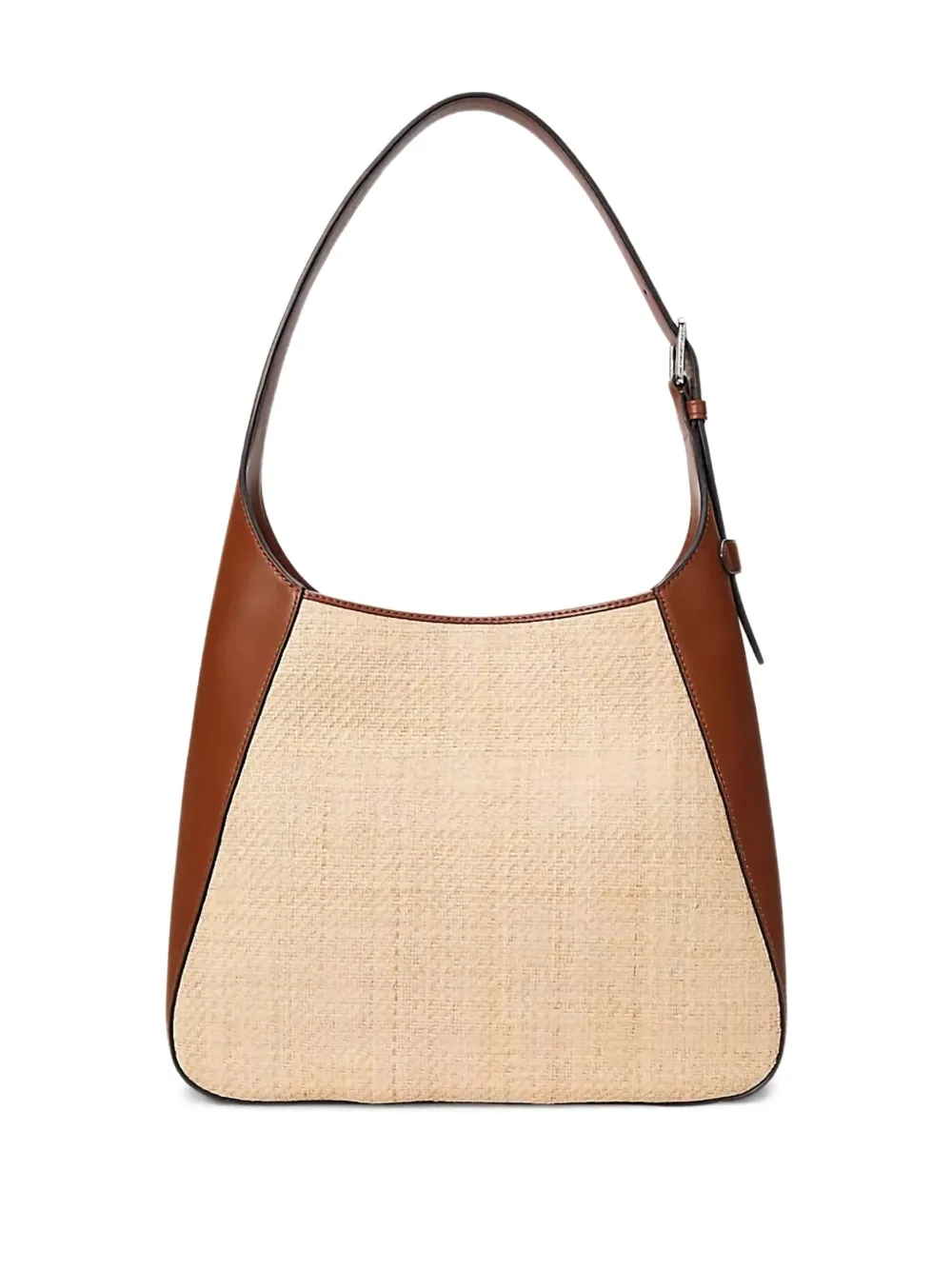 Lauren Ralph Lauren Tanner schoudertas met geweven vlak - Beige