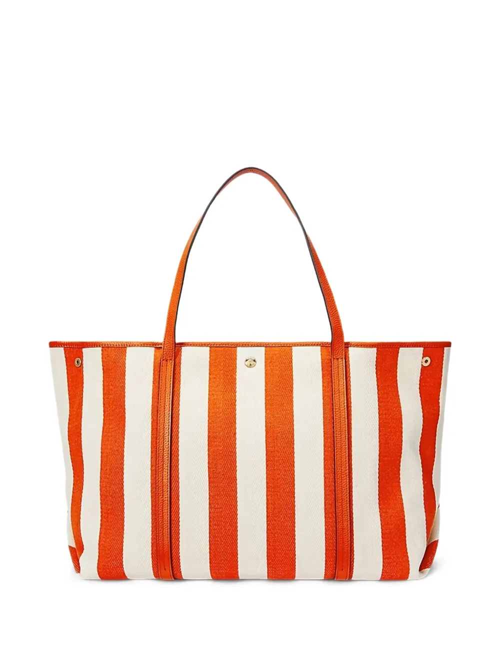 Lauren Ralph Lauren Emerie gestreepte shopper Oranje