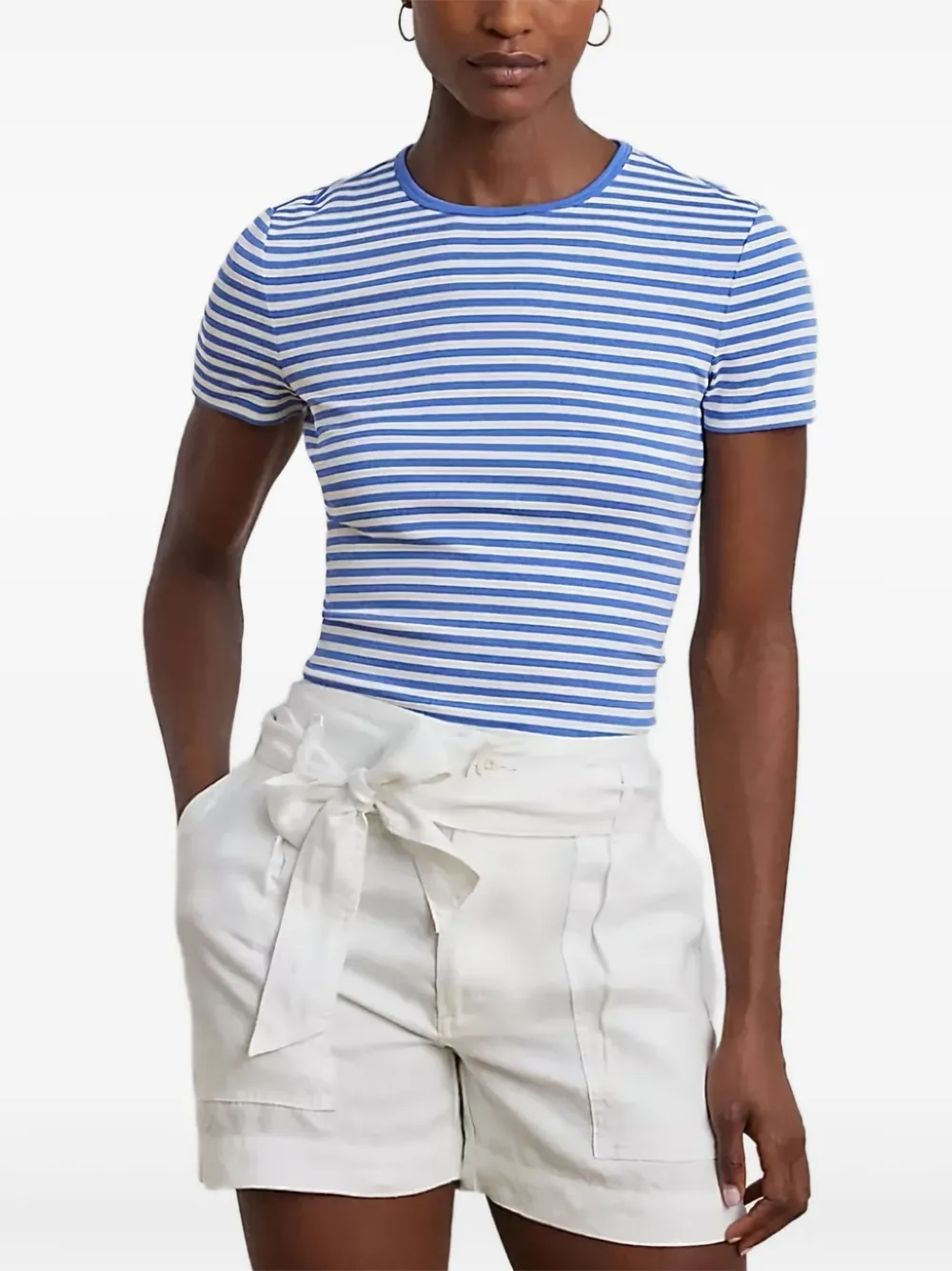 striped crew-neck T-shirt