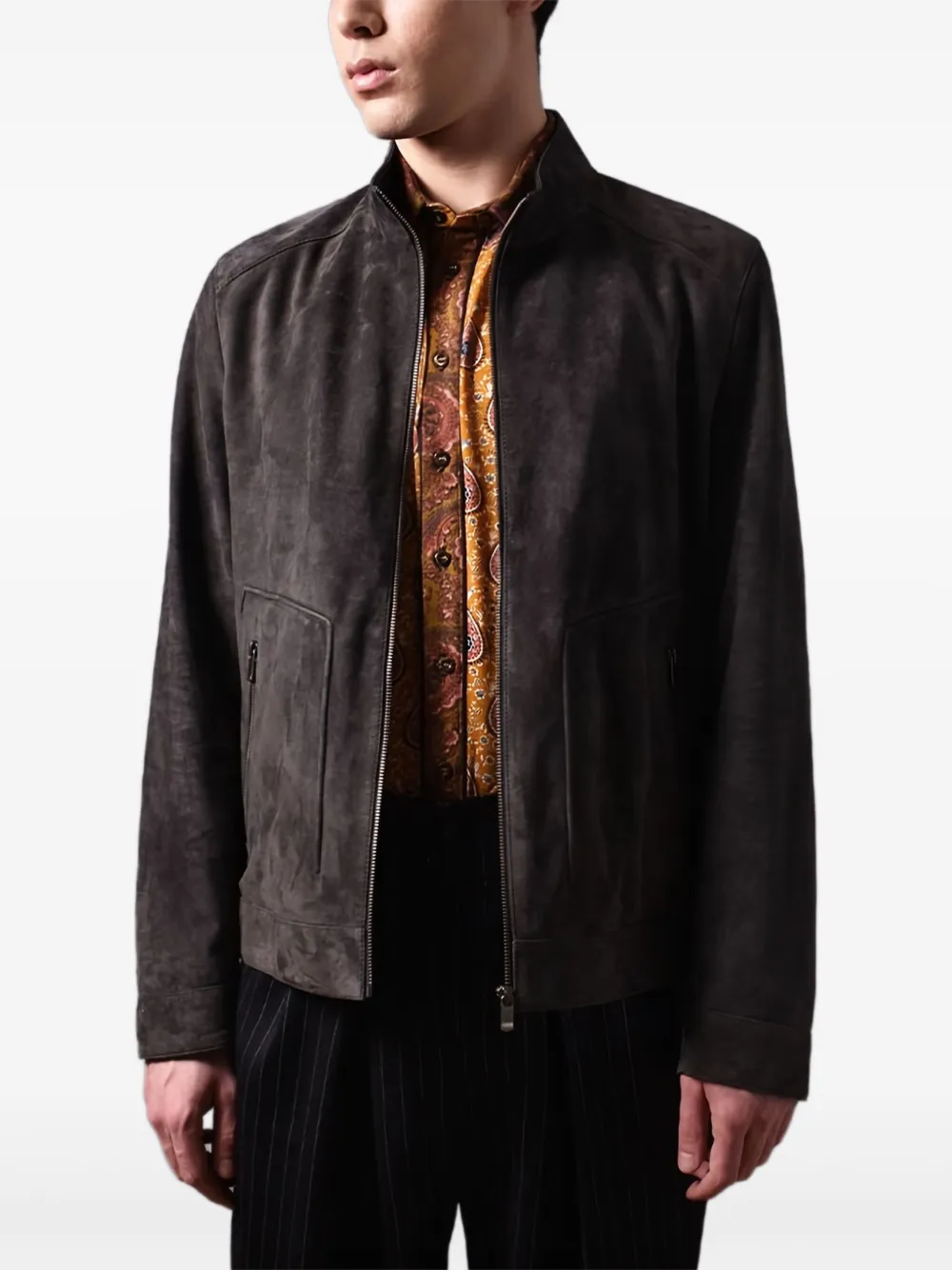 Poche Paris veste en daim | gris | Image 1