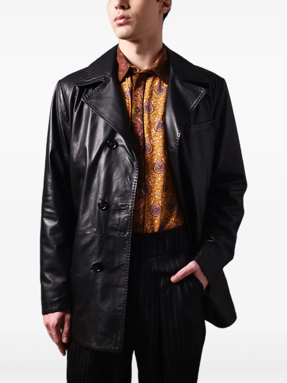 Poche Paris abrigo con doble botonadura | negro | Image 1