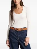 Polo Ralph Lauren scoop-neck long-sleeve top - White