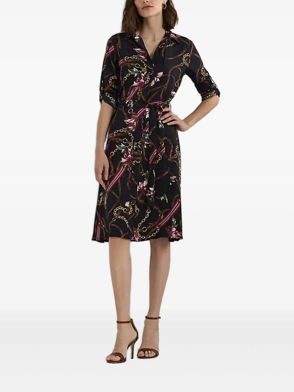 Lauren Ralph Lauren Jurk met bloemenprint Blauw