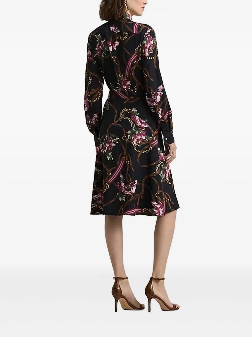 Lauren Ralph Lauren Jurk met bloemenprint - Blauw