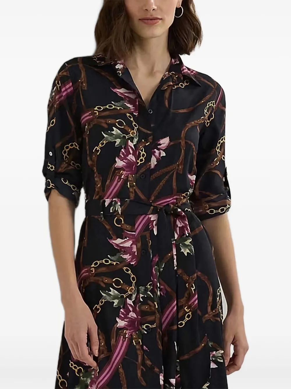 Lauren Ralph Lauren Jurk met bloemenprint Blauw
