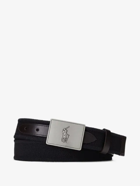Polo Ralph Lauren cinturón con placa del logo