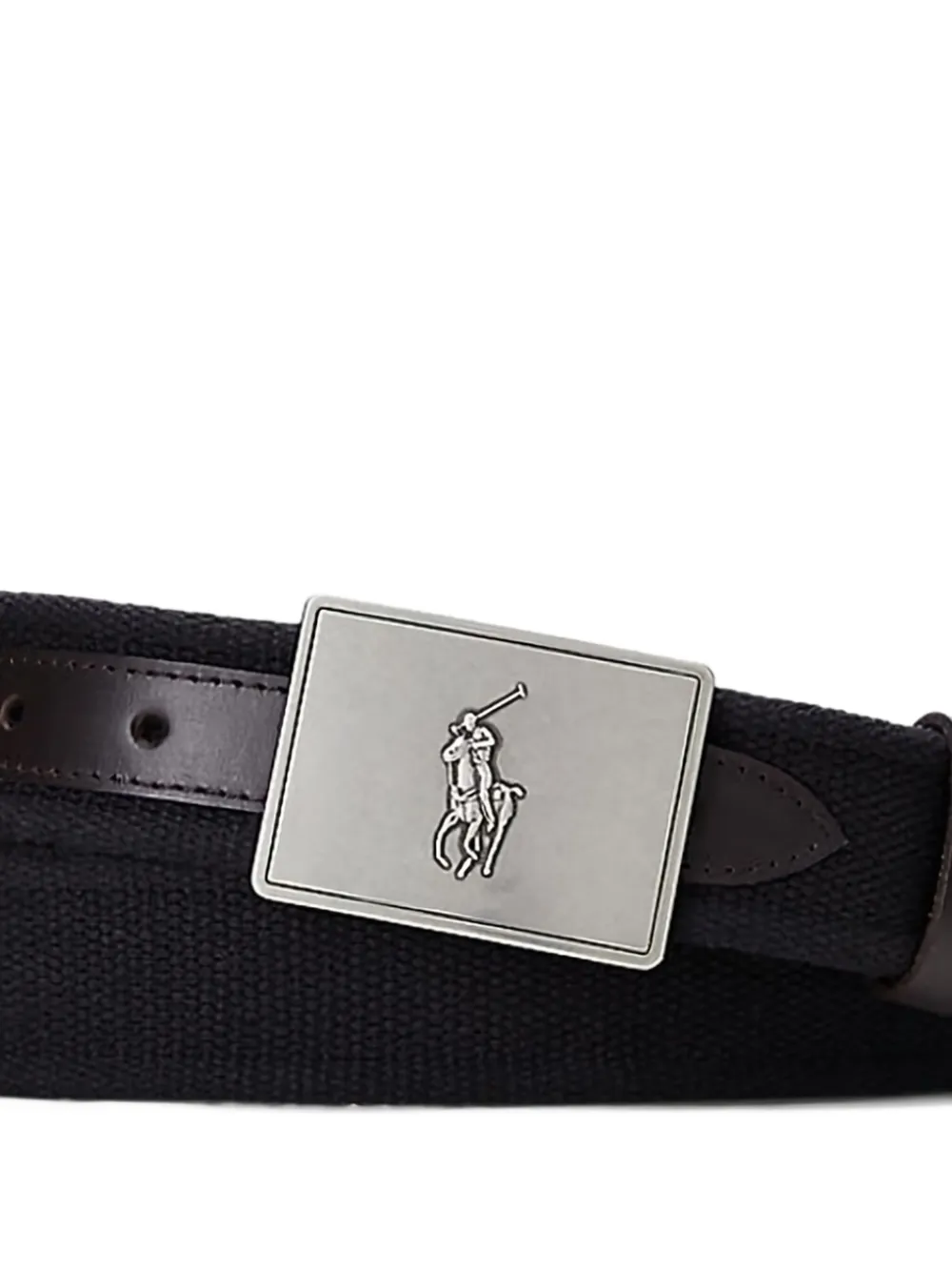 Polo Ralph Lauren logo-plaque canvas belt | Image 2