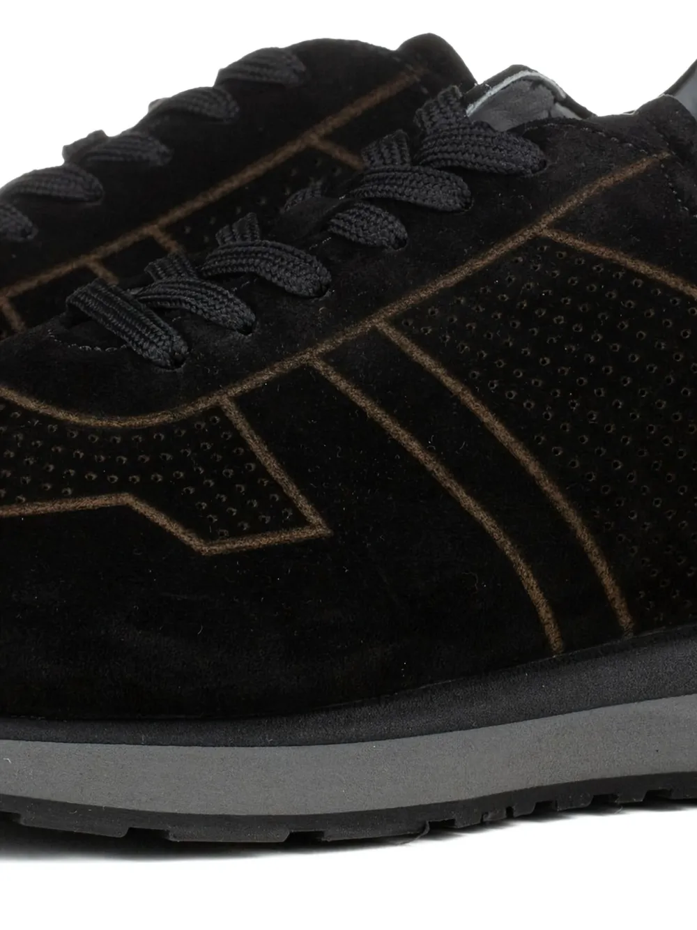 Poche Paris perforated sneakers Black