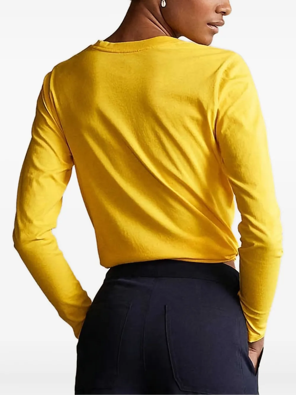 Polo Ralph Lauren Geknoopte top met lange mouwen Geel
