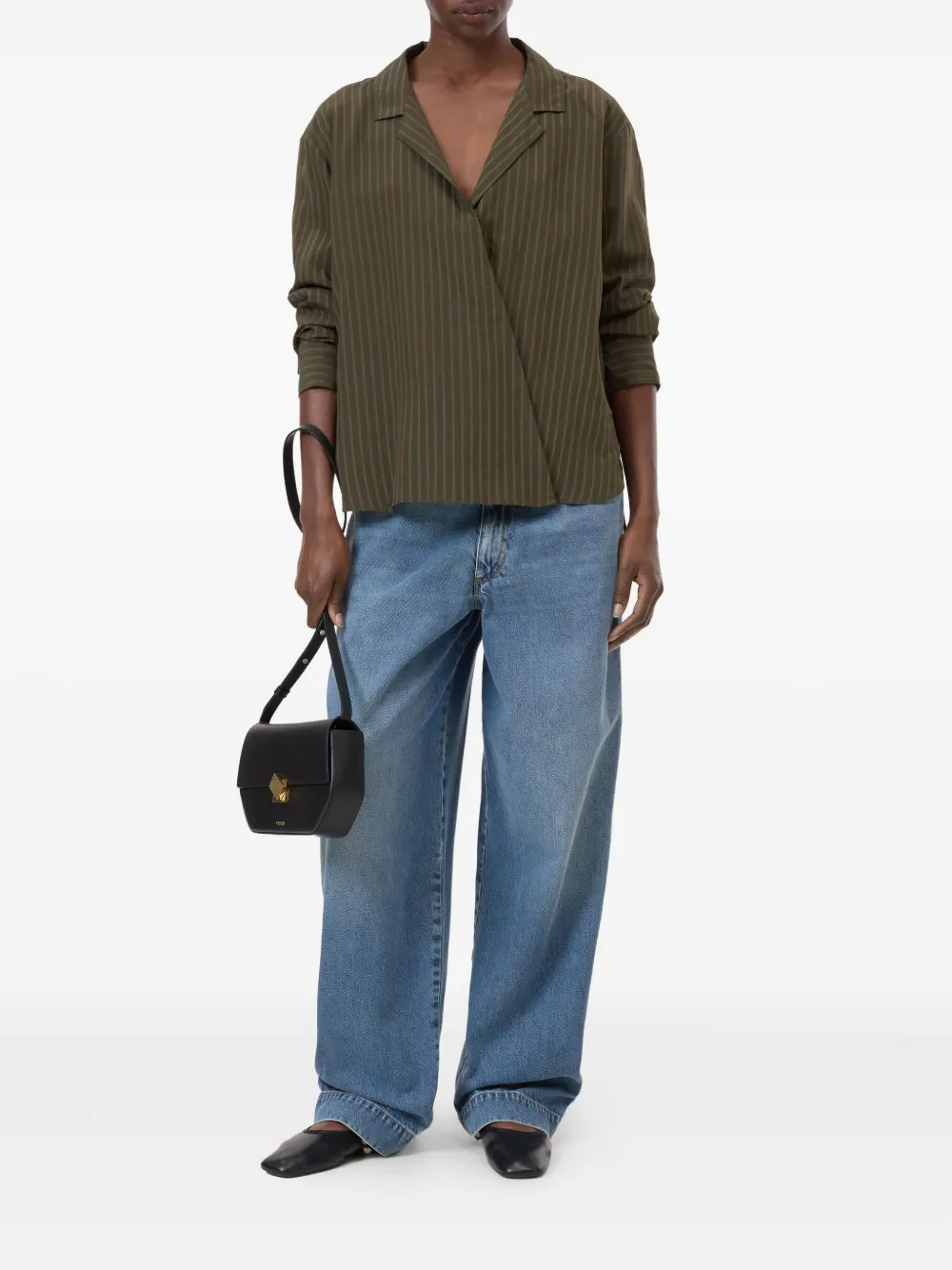 Closed Asymmetrisch blouse - Groen
