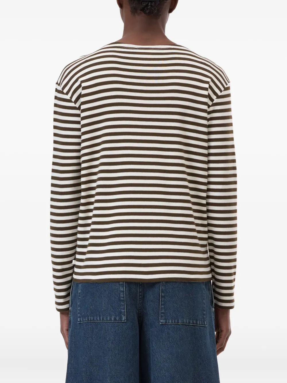 Closed Cotton Blend Striped T-shirt In Multi