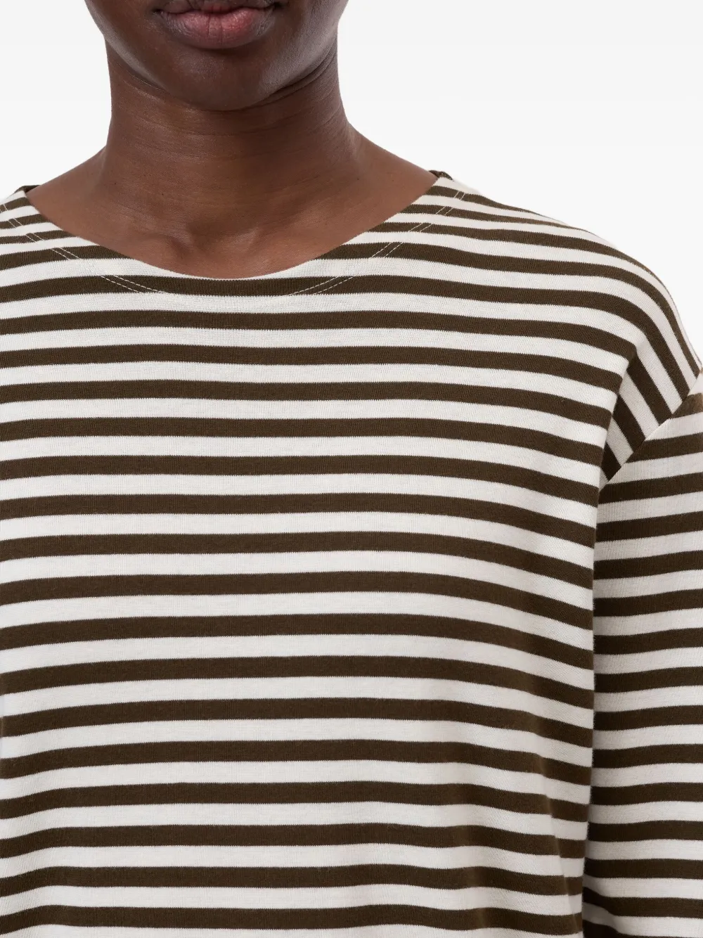 Closed Cotton Blend Striped T-shirt In Multi