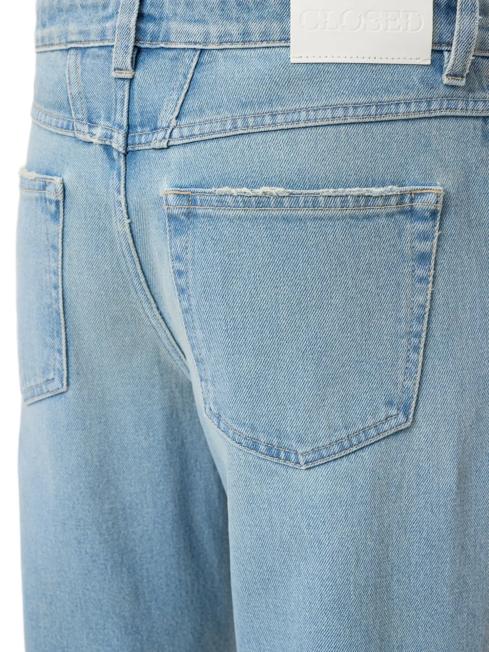 Closed Jeans met logopatch Blauw